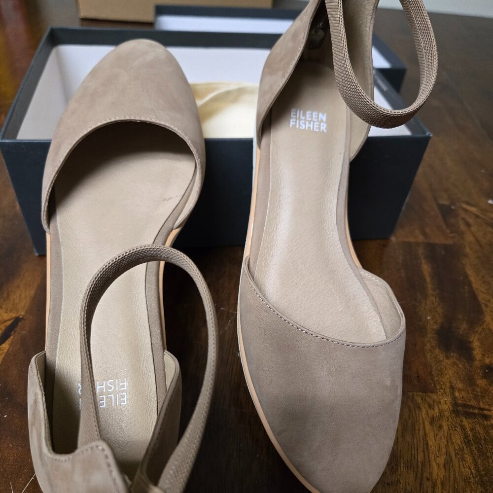 Emmet Ankle Strap Flat (Women) Eileen Fisher
